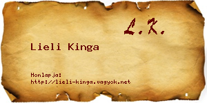 Lieli Kinga névjegykártya